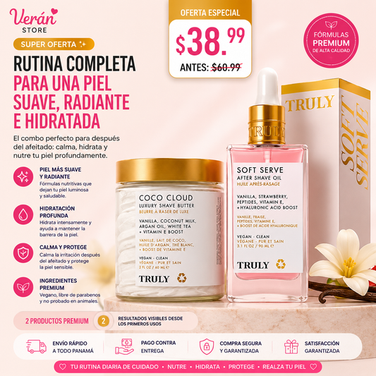 Combo Coco Cloud + Soft Serve | Rutina Completa para una Piel Radiante