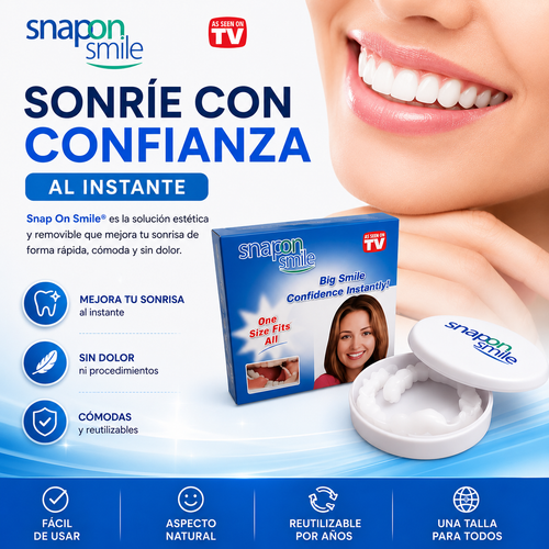 Snap On Smile™ – Sonríe con Confianza al Instante