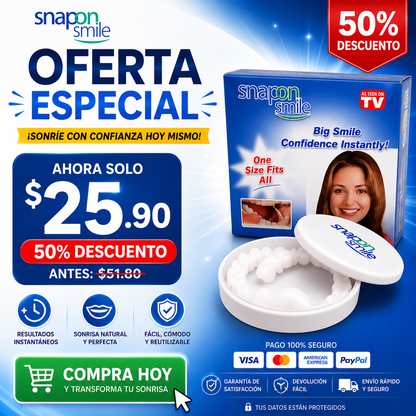 Snap On Smile™ – Sonríe con Confianza al Instante