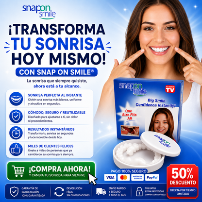 Snap On Smile™ – Sonríe con Confianza al Instante