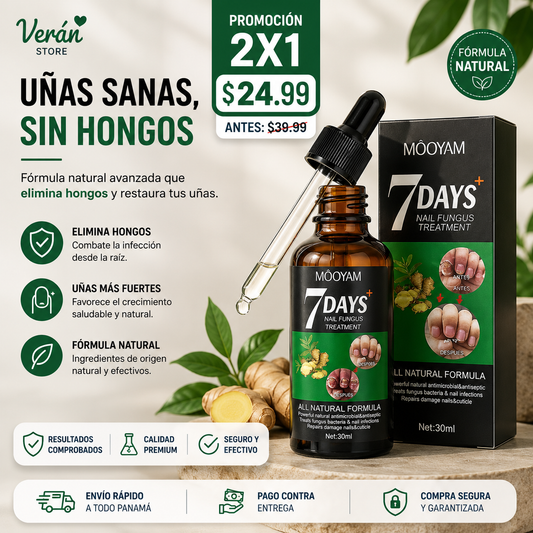 7 Days Nail Fungus Treatment | Tratamiento para Hongos en las Uñas | 30 ml